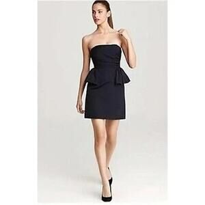 Marc by Marc Jacobs Strapless Marfa Black Ruched Dress 0